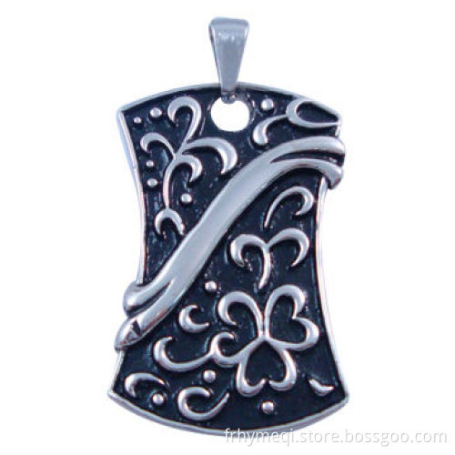 Magic stainless steel pendant with epoxy